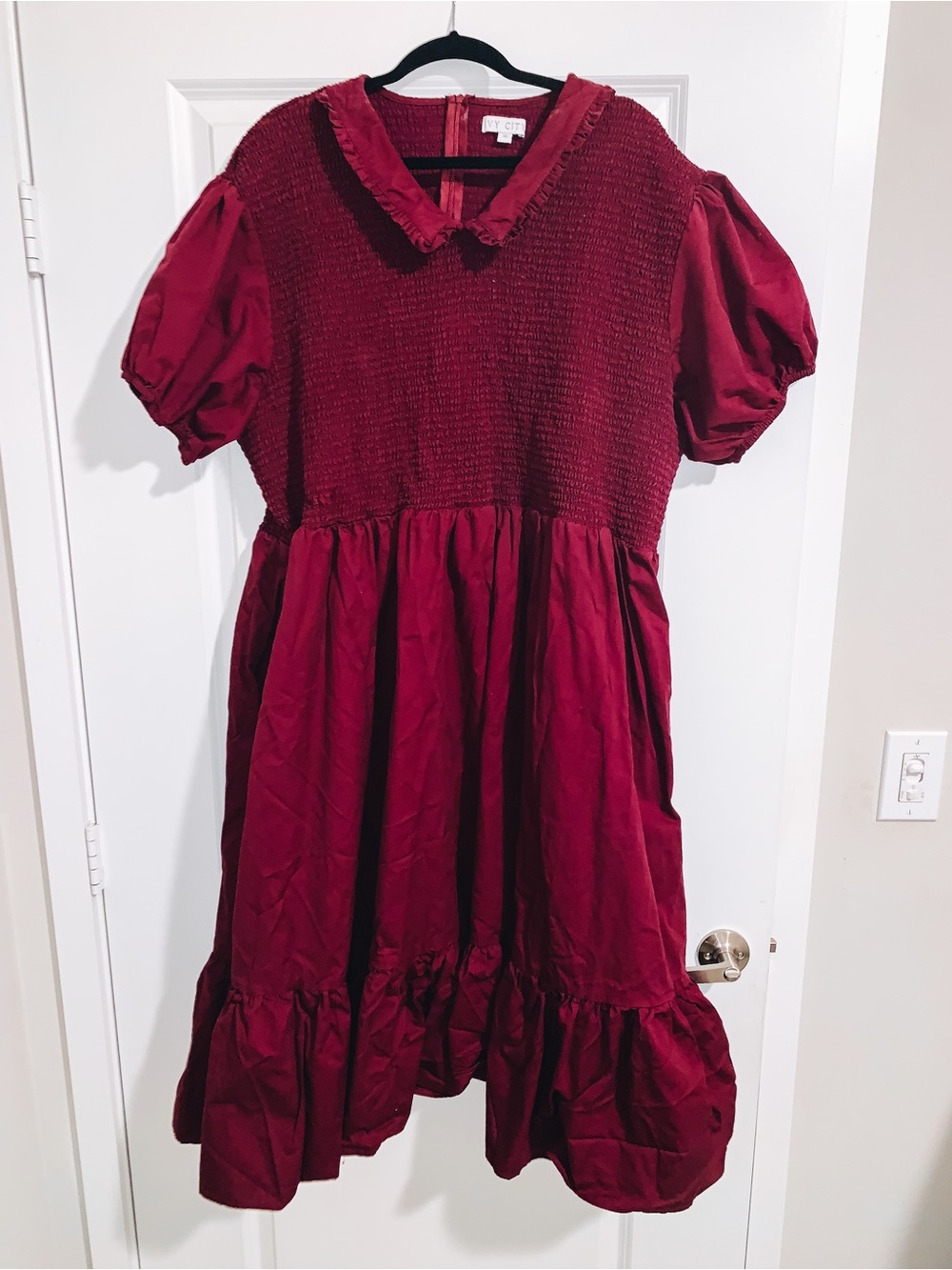 Ivy City Co Addie Dress | Wine | Size 5X